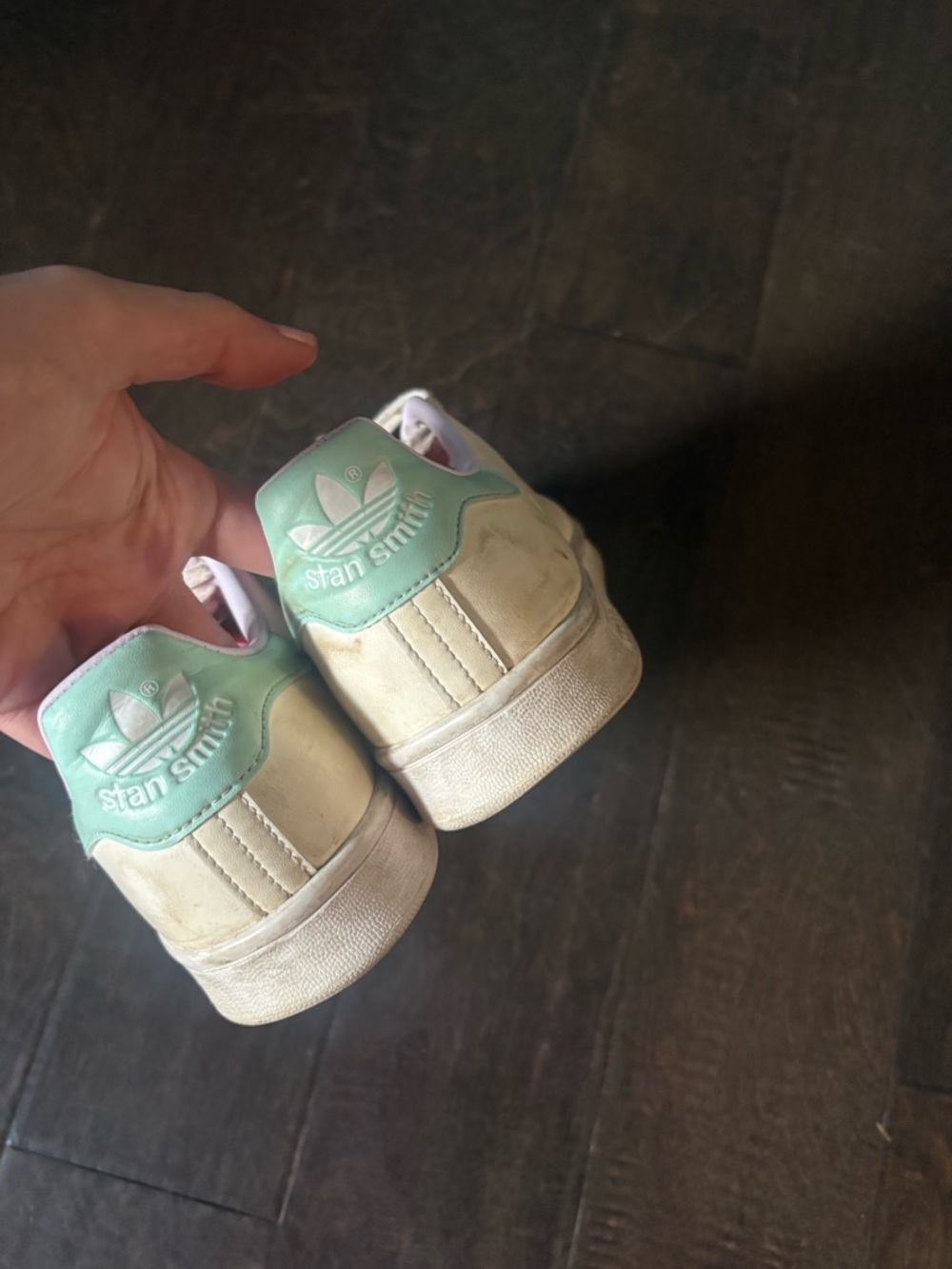 adidas Stan Smith Cream White with Pink & Mint Accents - Picture 7 of 7